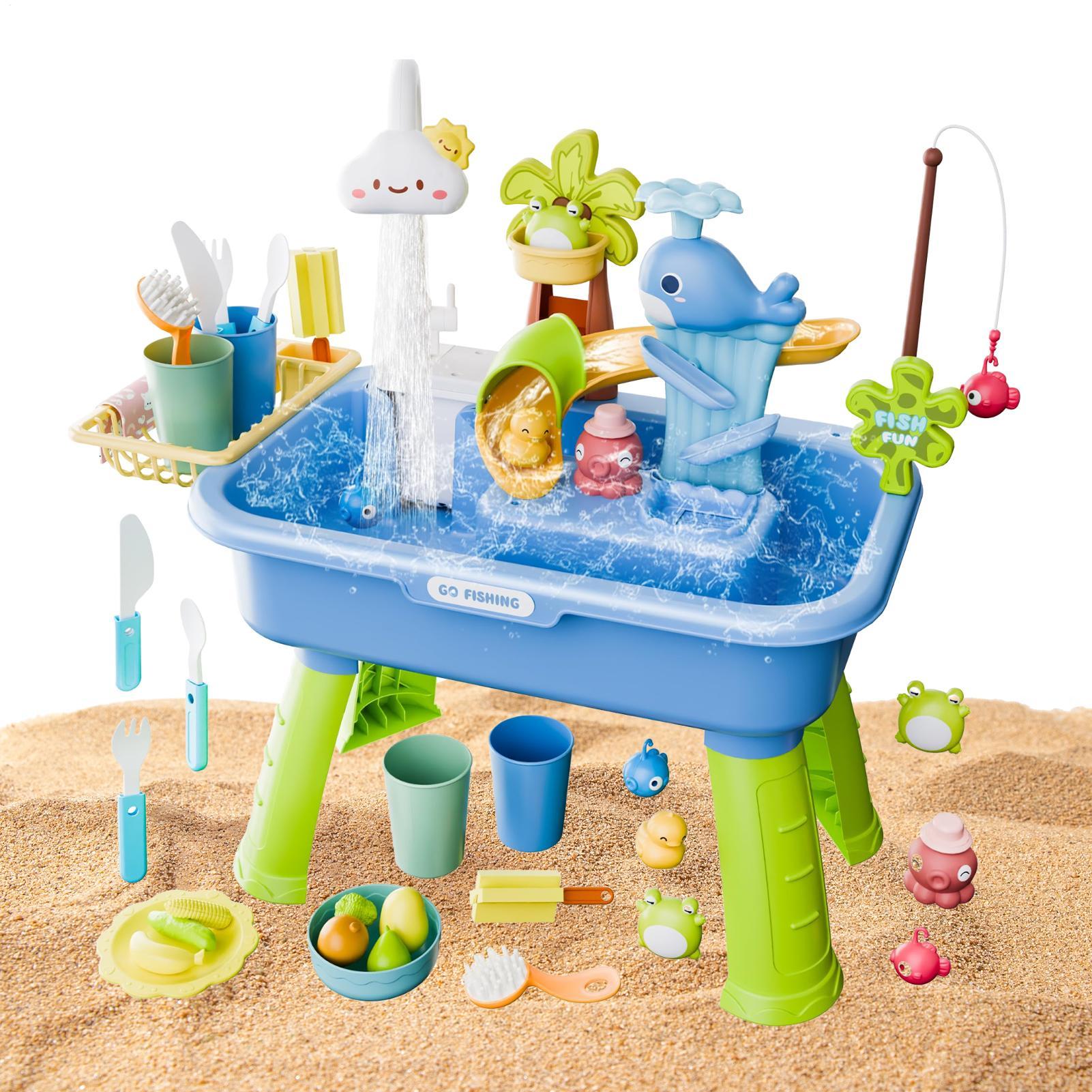 Kids Outdoor Sink - Children's Kitchen Toys Electric Fun Water