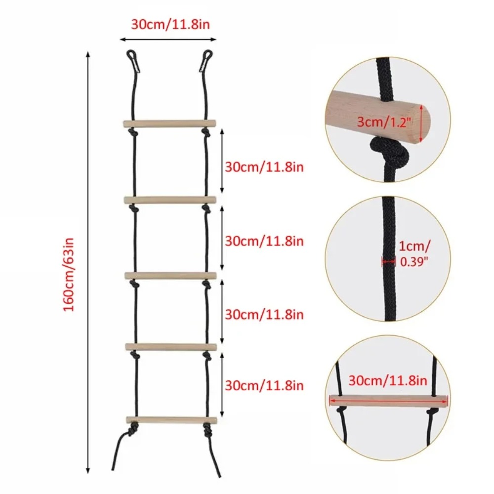 Children Climbing Rope Ladder  - Kids Outdoor Swing Set 评论和价格