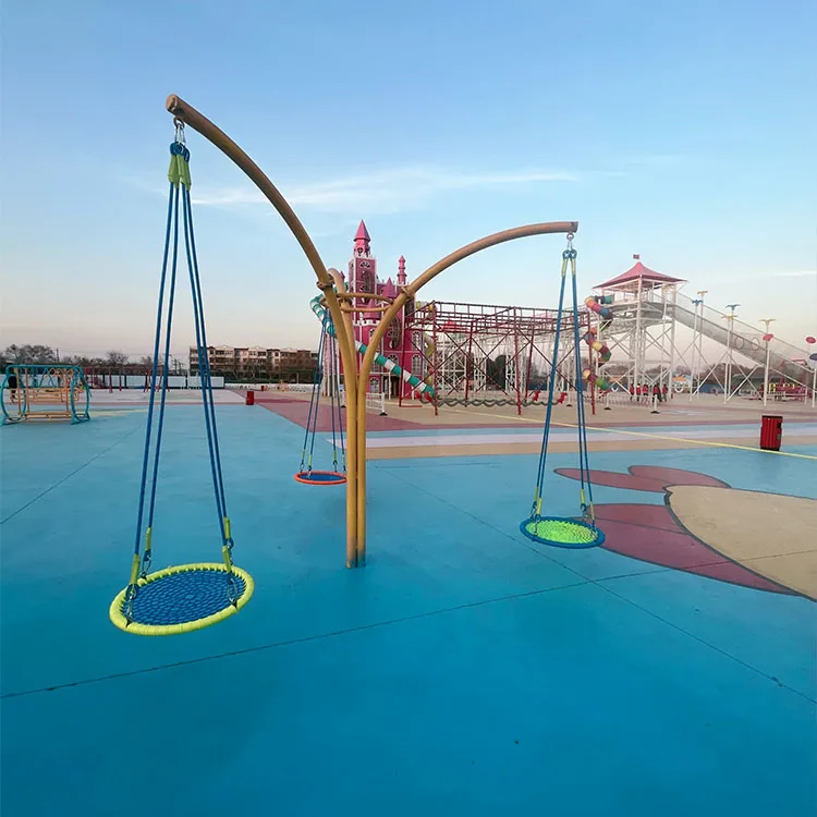 &Hanging Chair Swing and Slide - Kids Outdoor Adventure Park 评论和价格