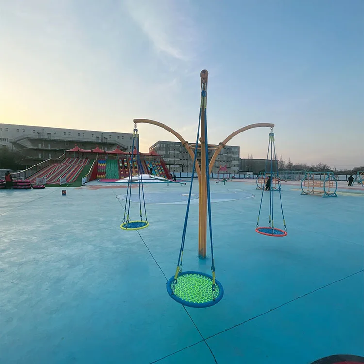 &Hanging Chair Swing and Slide - Kids Outdoor Adventure Park 评论和价格
