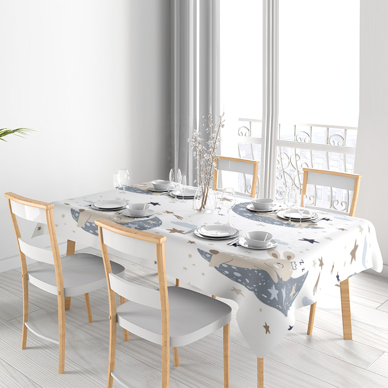 Space-themed tablecloth set wi - Kids Outdoor Dining Set 评论和价格