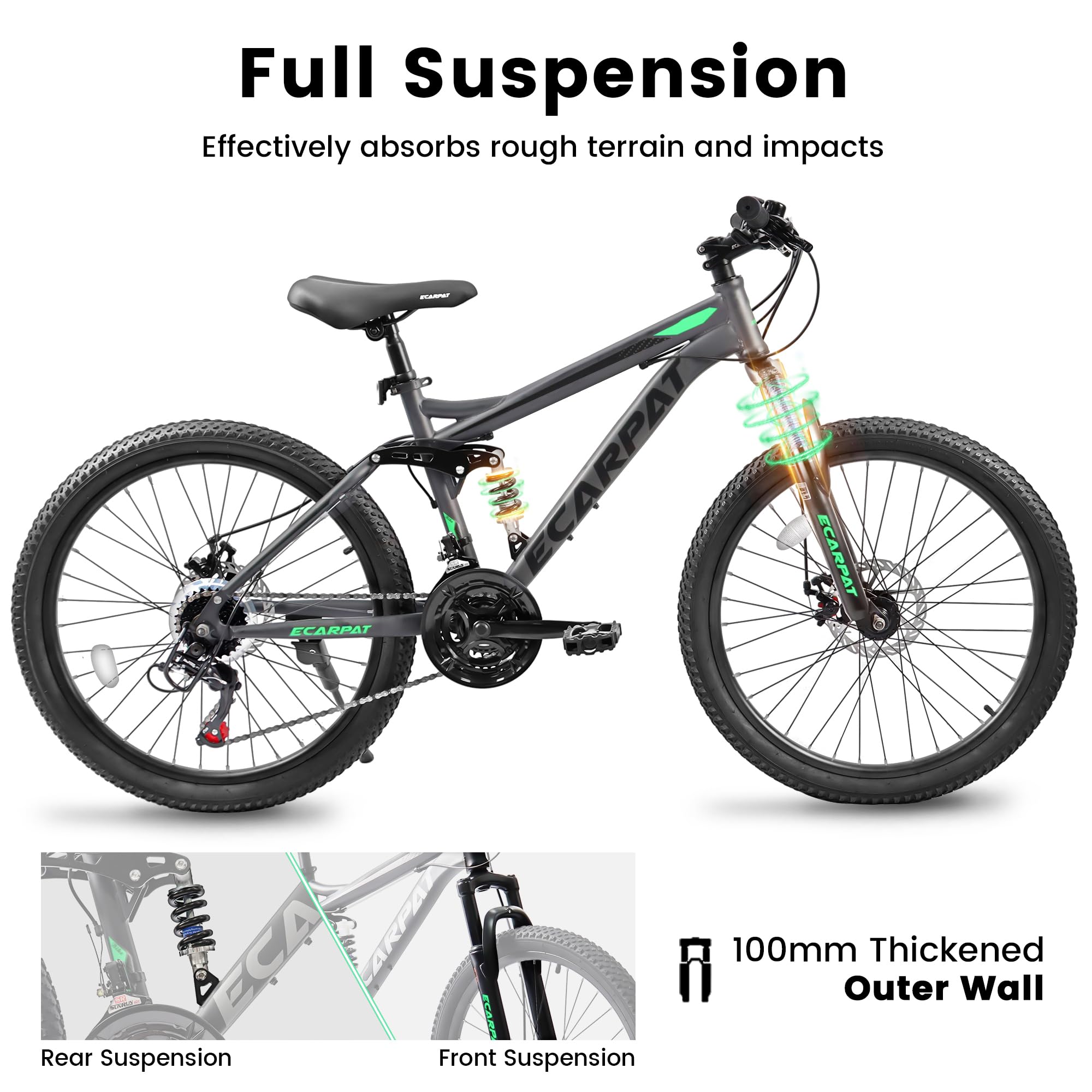 Youth Mountain Bicycle Kids Bi - Kids Outdoor Ride On 评论和价格