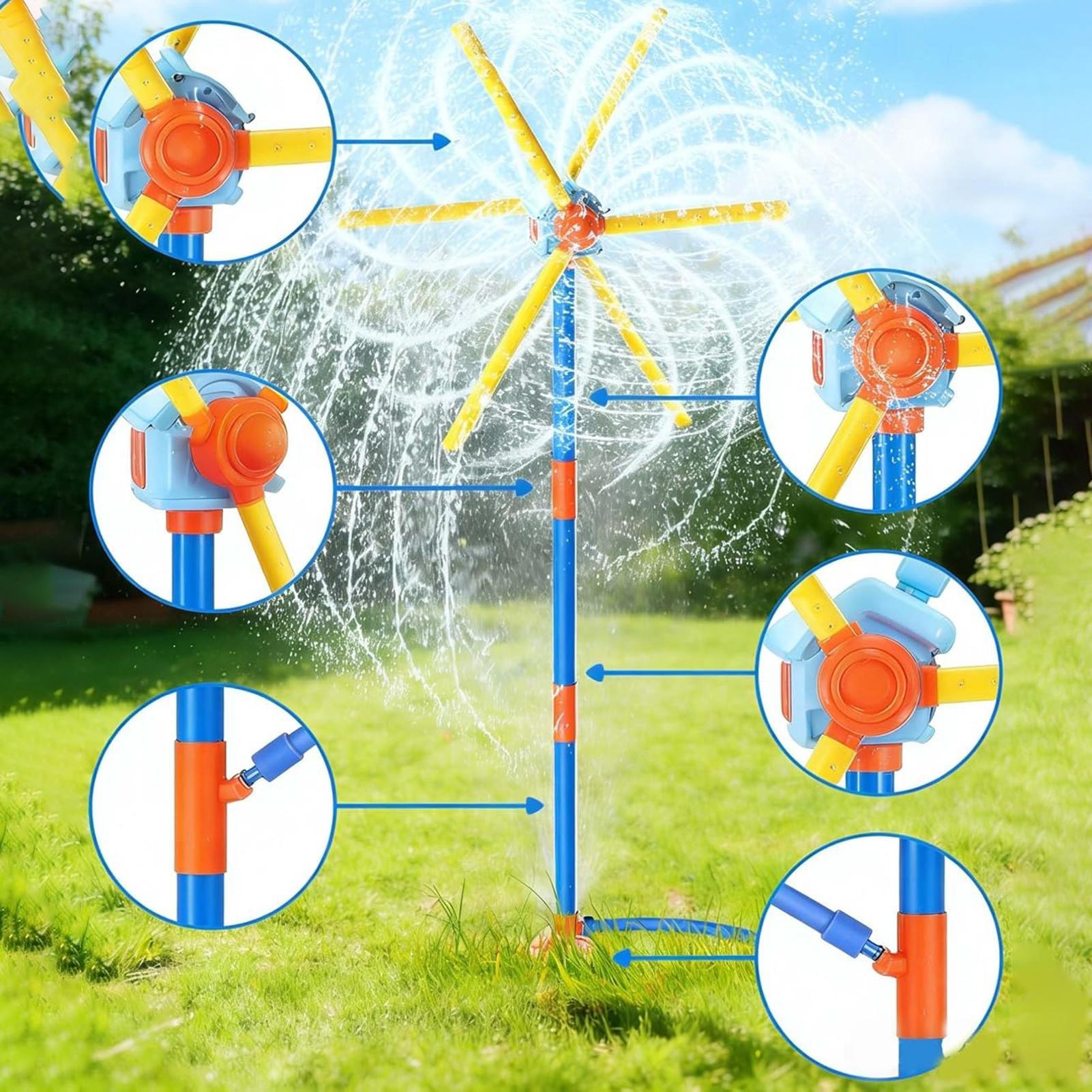 Kids Sprinkler Windmill Fun Sp - Kids Outdoor Yard Toys 评论和价格