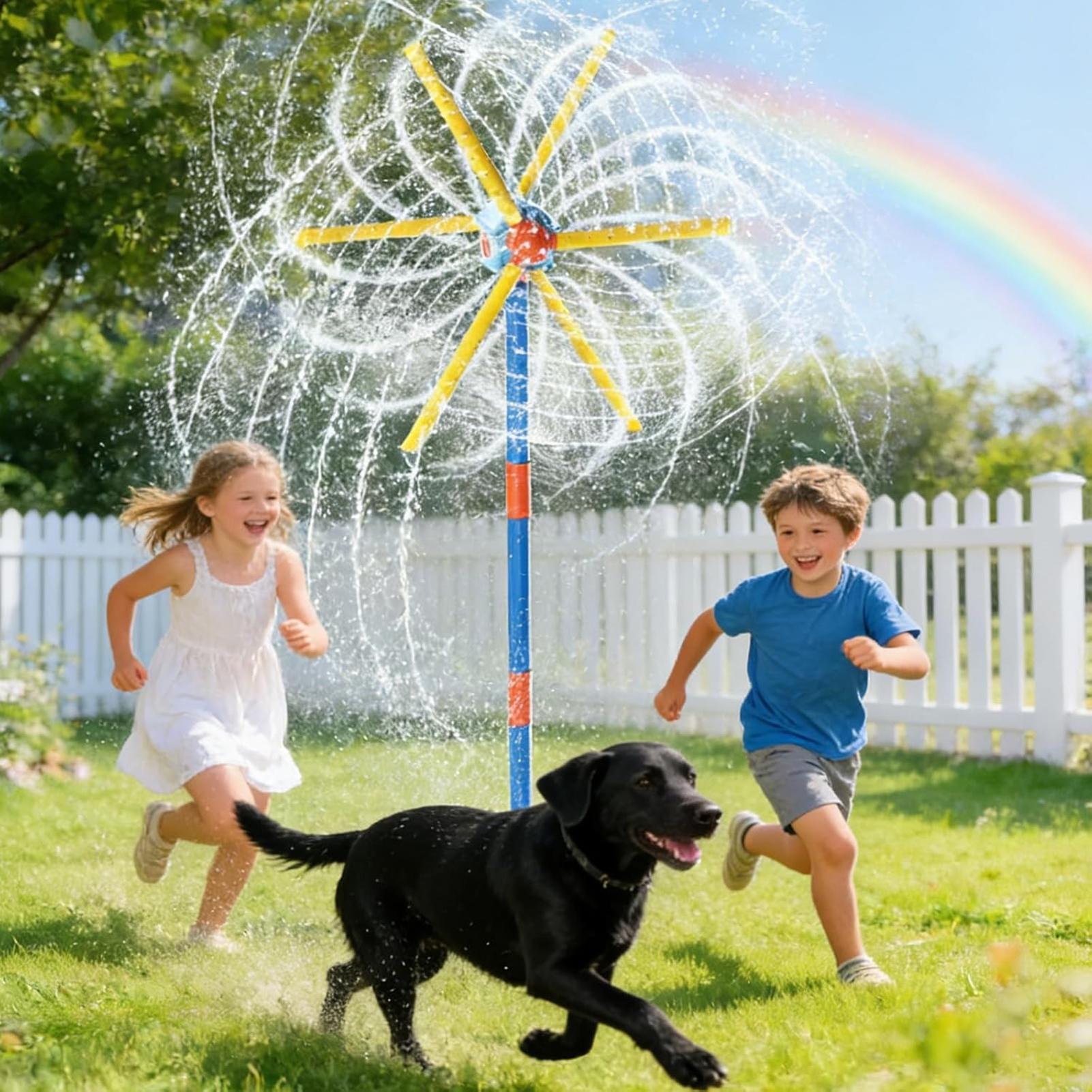 Kids Sprinkler Windmill Fun Sp - Kids Outdoor Yard Toys 评论和价格