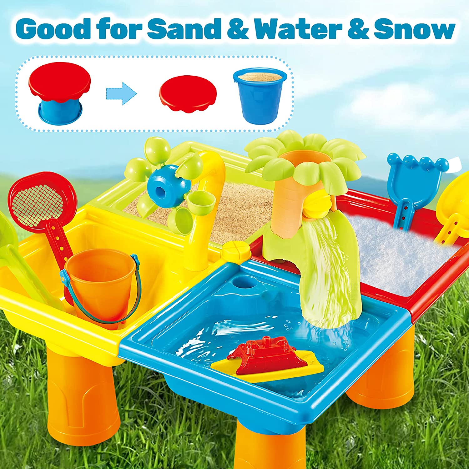 Beach Table Sand Play Toys Chi - Kids Outdoor Pool 评论和价格