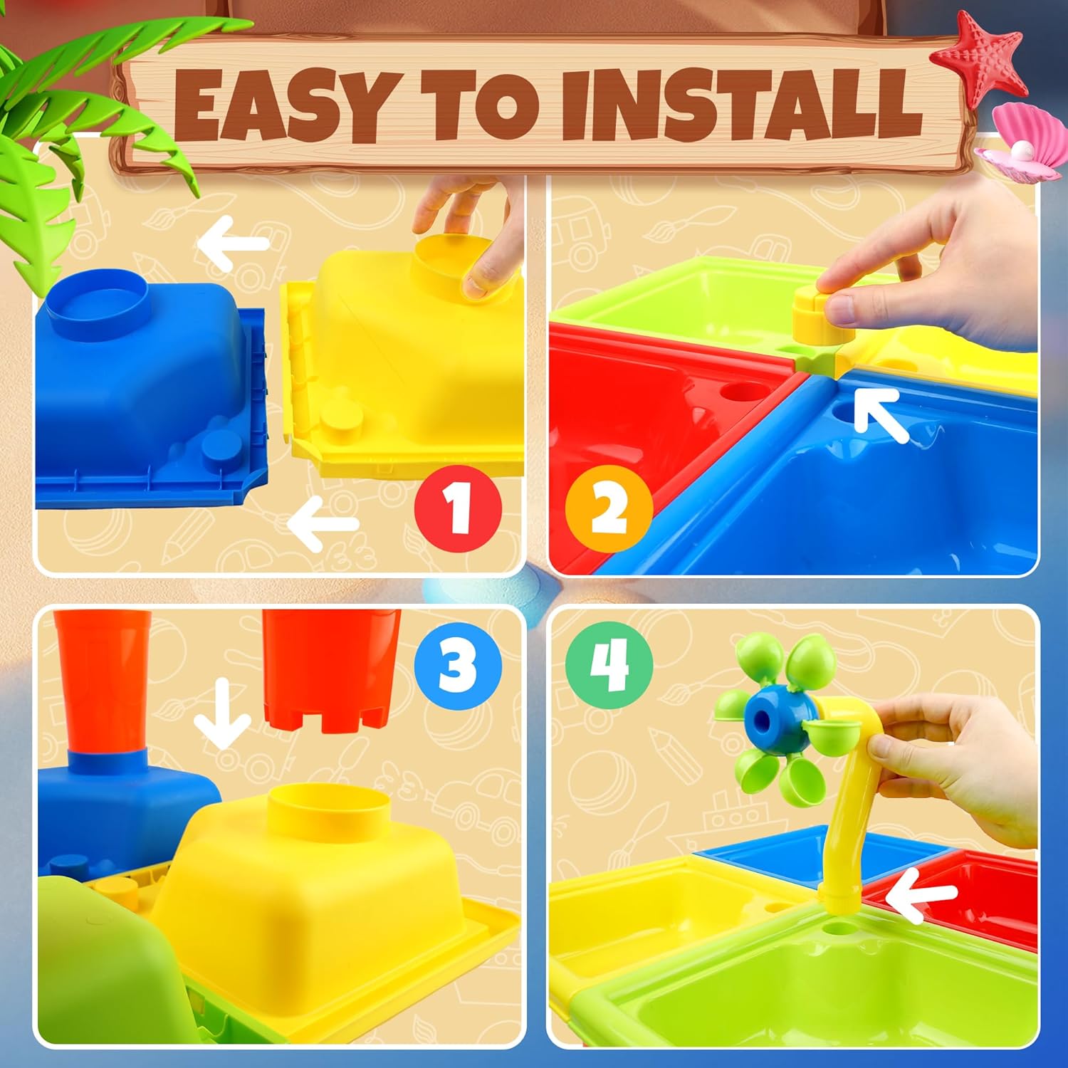 25 Pcs Summer Water Table for  - Kids Outdoor Pool 评论和价格