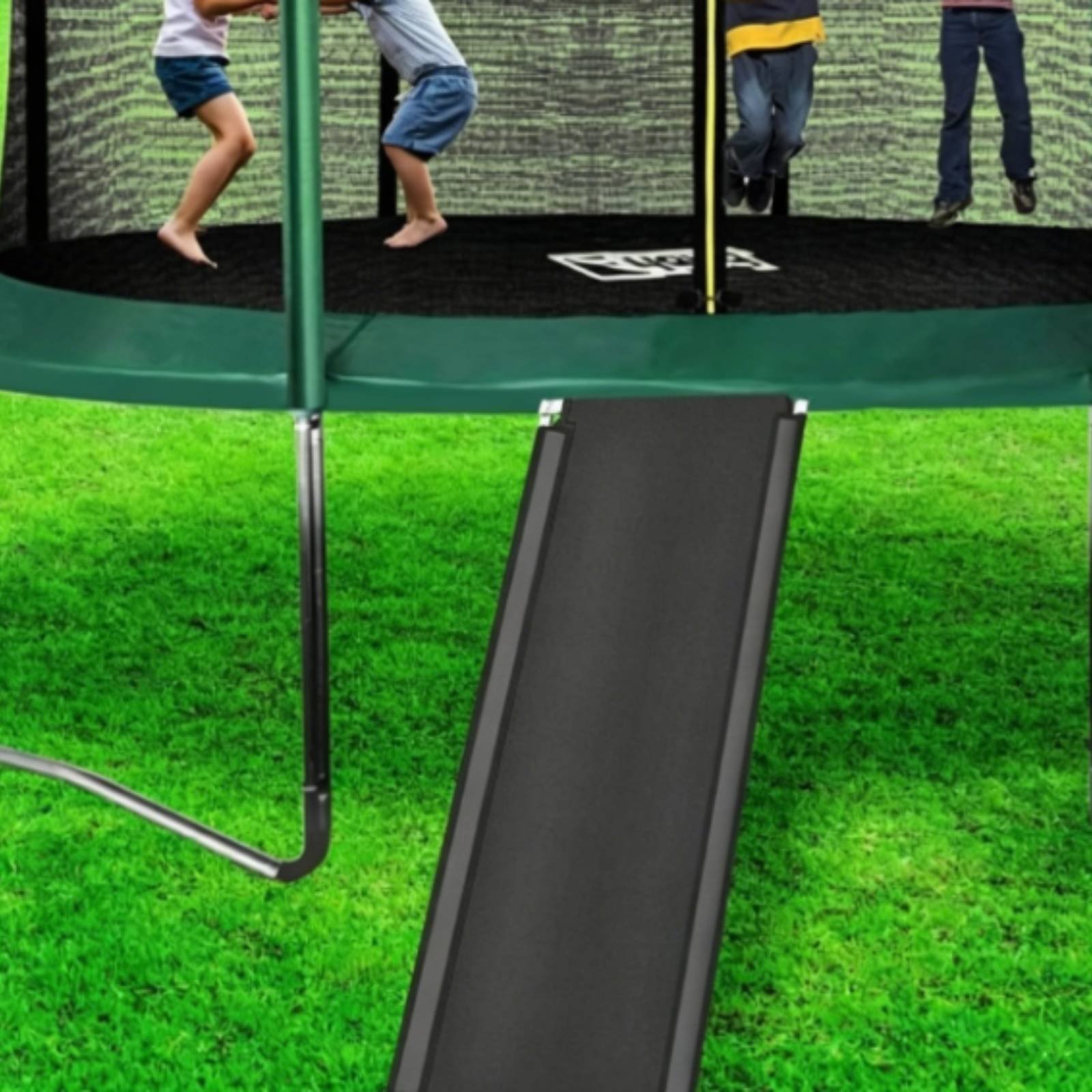 Kids Trampoline with Slide Ind - Mini Trampoline Spring 评论和价格