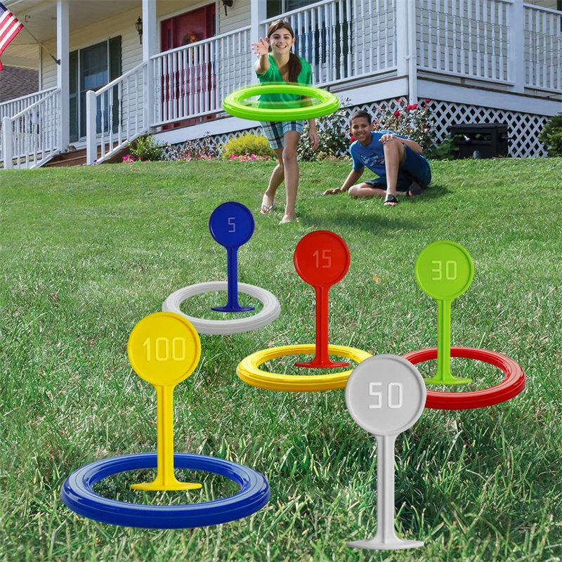 Plastic Ring Toss Game for Kid - Kids Outdoor Yard Toys 评论和价格