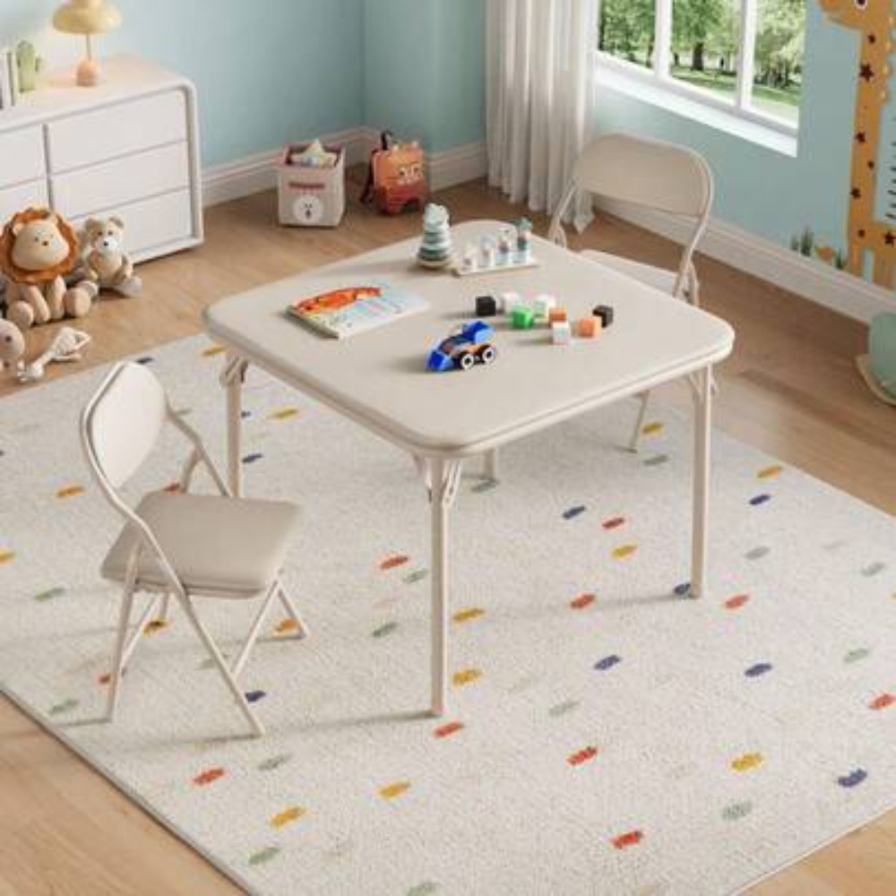 Kids Folding Table and Chairs  - Kids Outdoor Dining Set 评论和价格