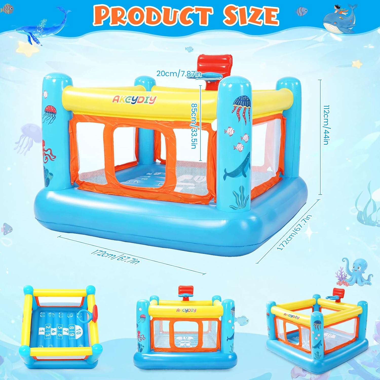 Bounce House, PVC Inflatable B - Kids Outdoor Jumping Castle 评论和价格