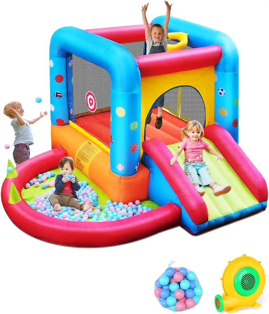 Step4Fun Inflatable Bounce Hou - Kids Outdoor Jumping Castle 评论和价格
