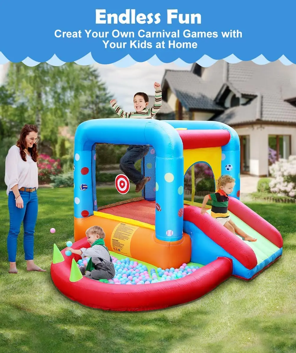 Step4Fun Inflatable Bounce Hou - Kids Outdoor Jumping Castle 评论和价格