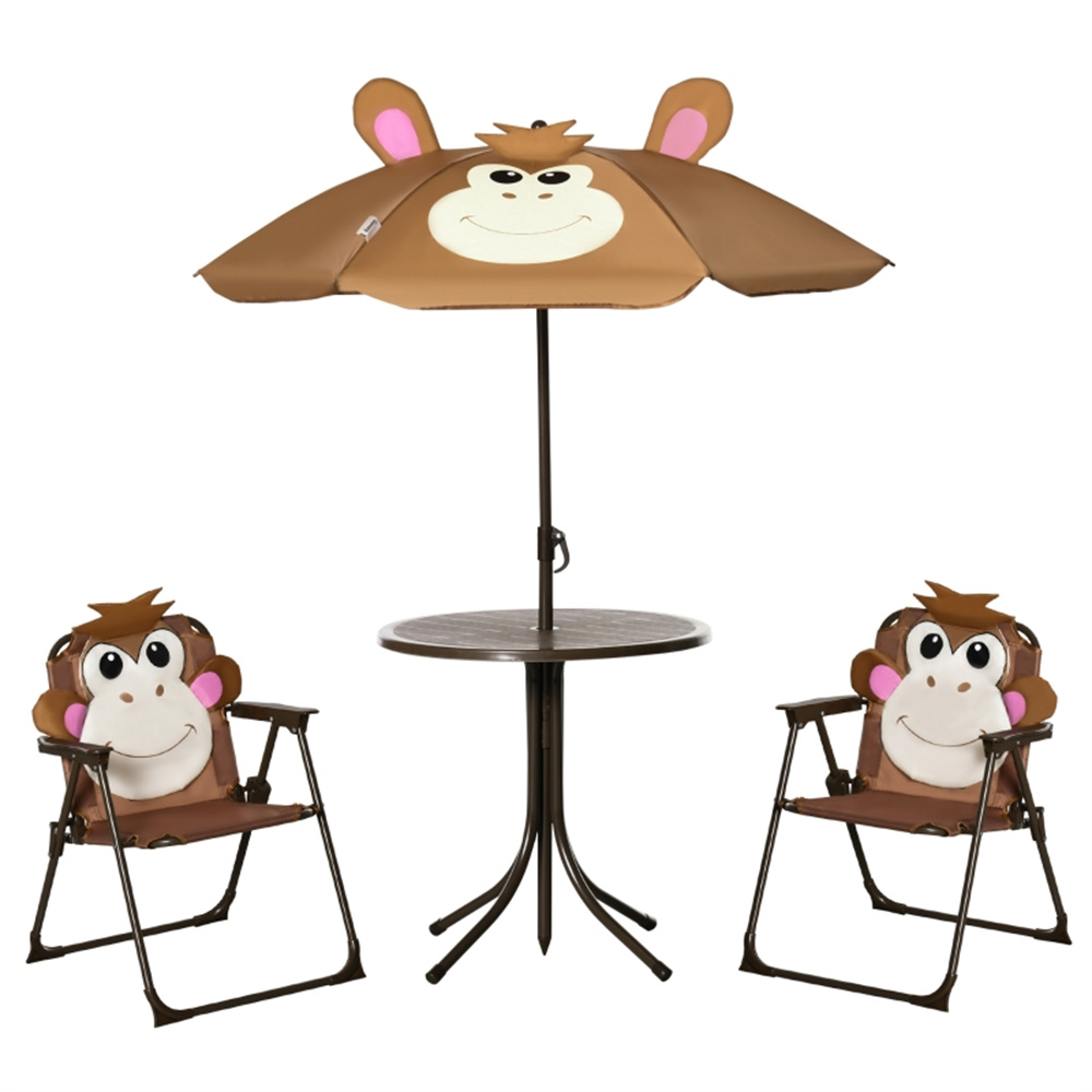 Cute Monkey Kids Patio Table C - Kids Outdoor Dining Set 评论和价格