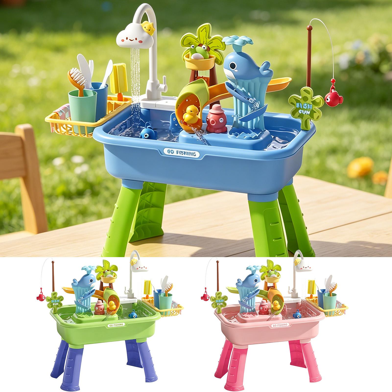 Kids Water Table with Pump, Se - Kids Outdoor Sink 评论和价格