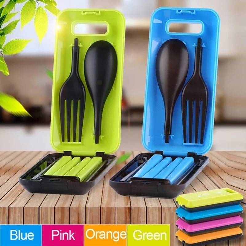 Folding Travel Dinnerware Set  - Kids Outdoor Dining Set 评论和价格