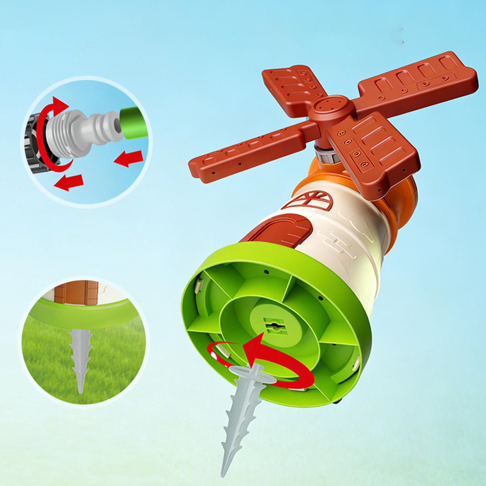 Kids Windmill Sprinkler Rotati - Kids Outdoor Yard Toys 评论和价格