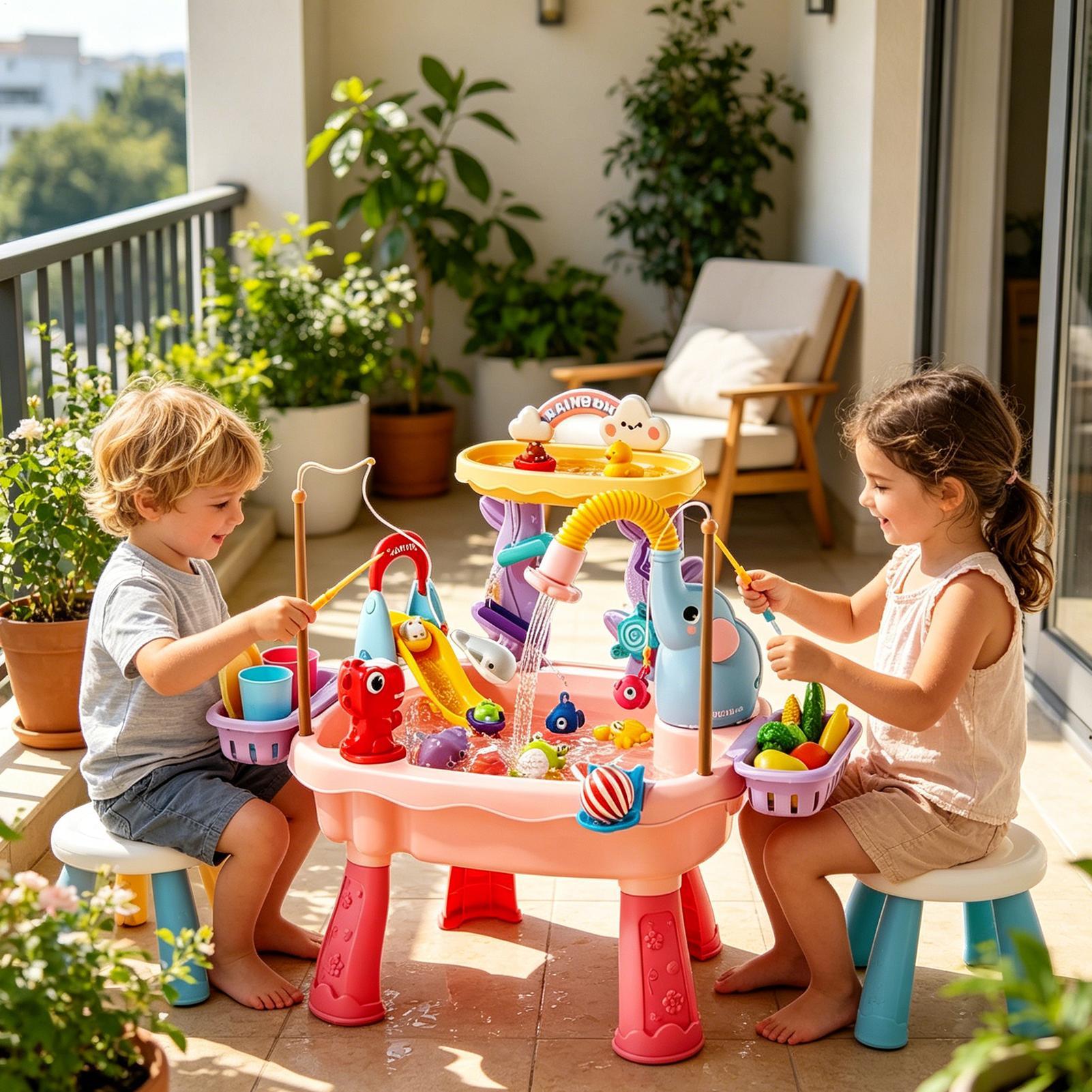 Upgraded Toddler Water Table K - Kids Outdoor Sink 评论和价格