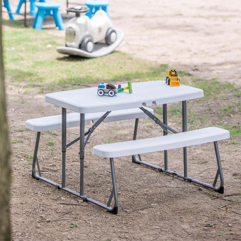 Kids Folding Picnic Table Outd - Kids Outdoor Dining Set 评论和价格