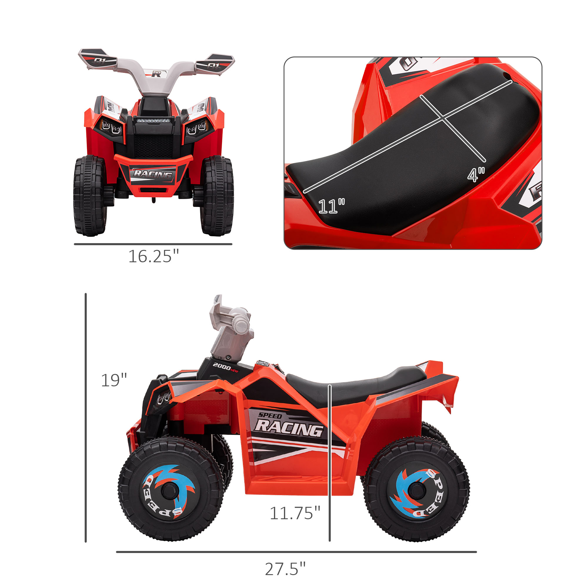 Car 6V with Kids Durable Desig - Kids Outdoor Yard Toys 评论和价格