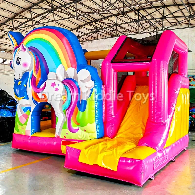 Unicorn Rainbow PVC Inflatable - Kids Outdoor Adventure Park 评论和价格