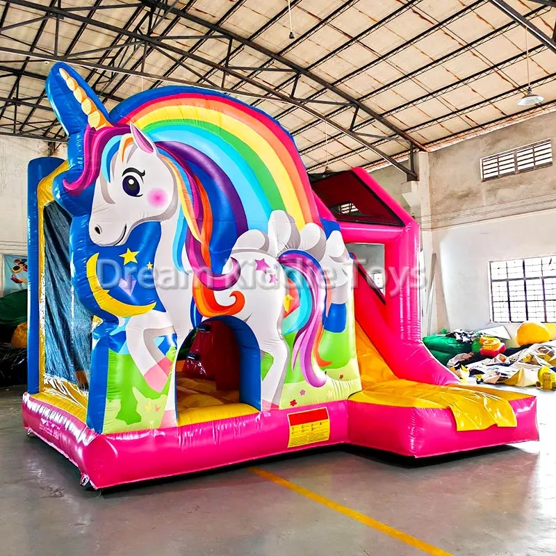 Unicorn Rainbow PVC Inflatable - Kids Outdoor Adventure Park 评论和价格