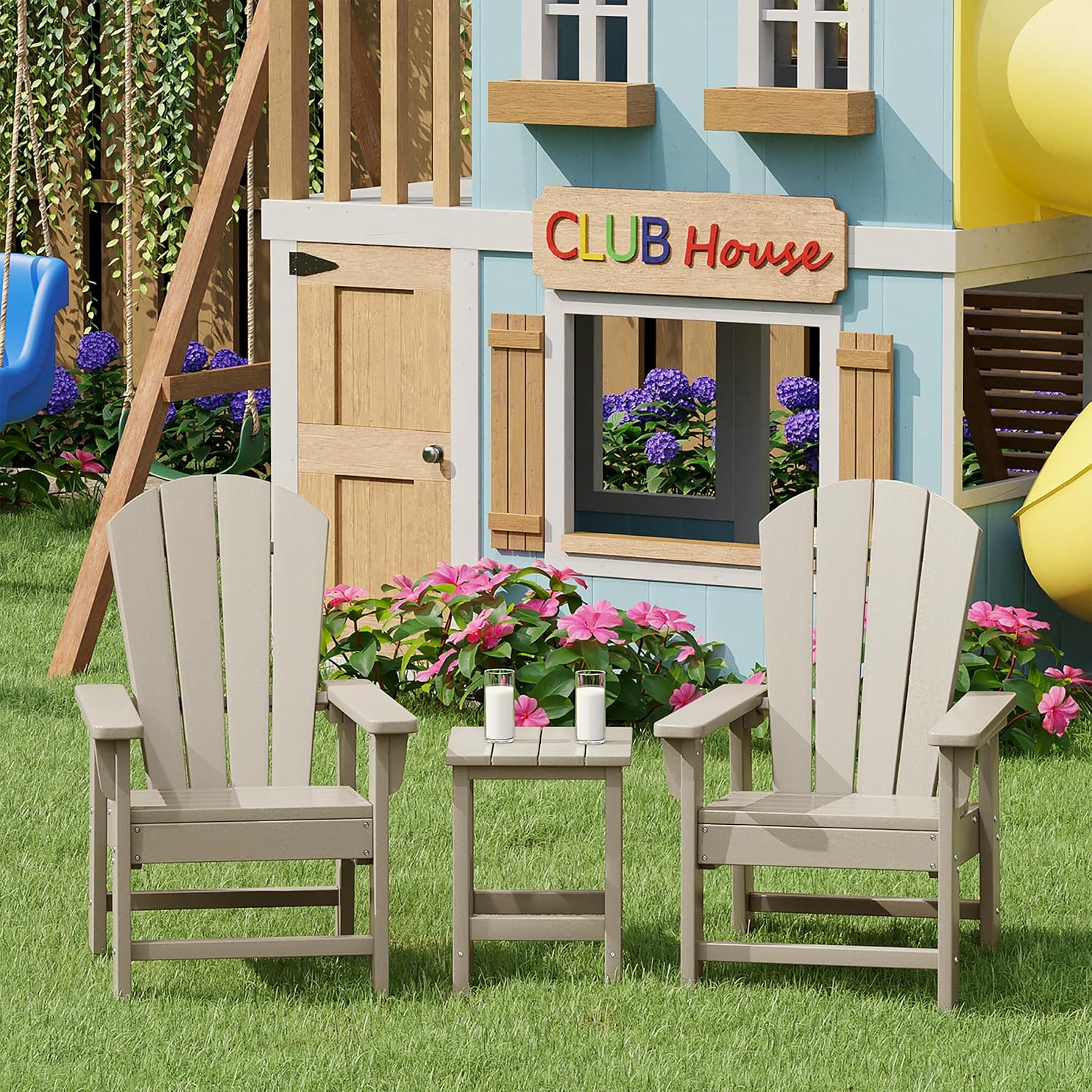 Kids Outdoor Chair Set of 2, T - Kids Outdoor Lounger Chair 评论和价格
