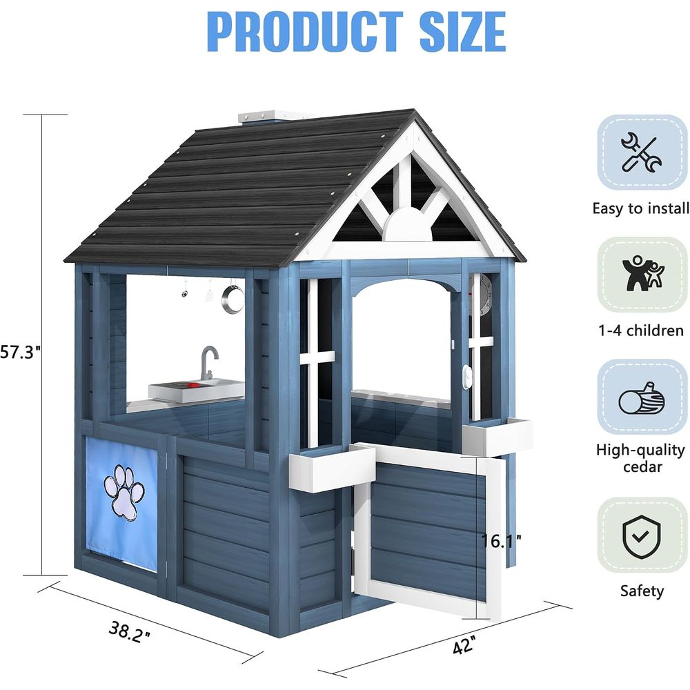 Jevol Kids Outdoor Playhouse,  - Kids Outdoor Sink 评论和价格