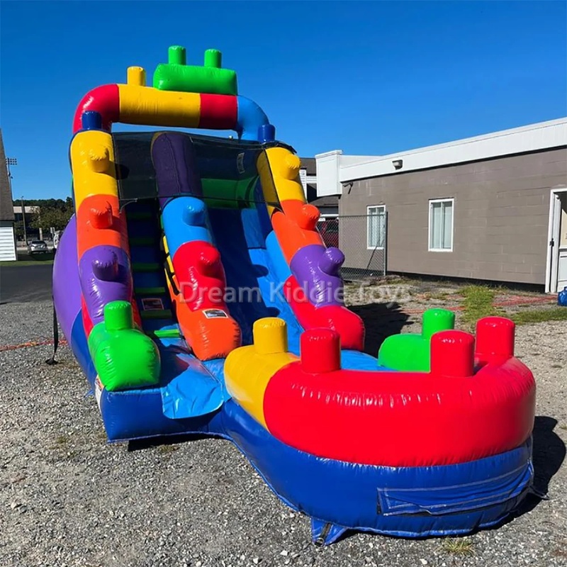 Building Block Commercial Infl - Kids Outdoor Jumping Castle 评论和价格