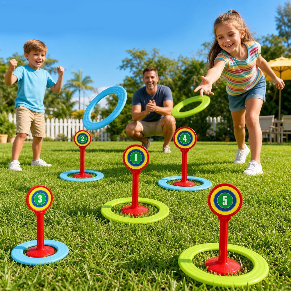 Kids Plastic Game Set Outdoor  - Kids Outdoor Yard Toys 评论和价格