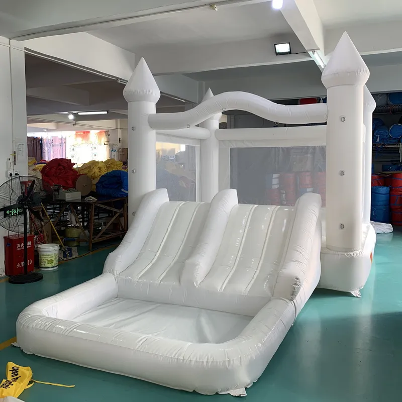 Giant White Inflatable Bounce  - Kids Outdoor Jumping Castle 评论和价格