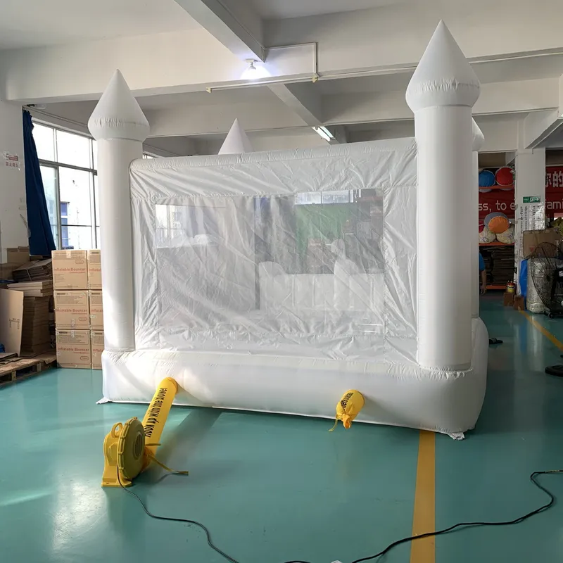 Giant White Inflatable Bounce  - Kids Outdoor Jumping Castle 评论和价格