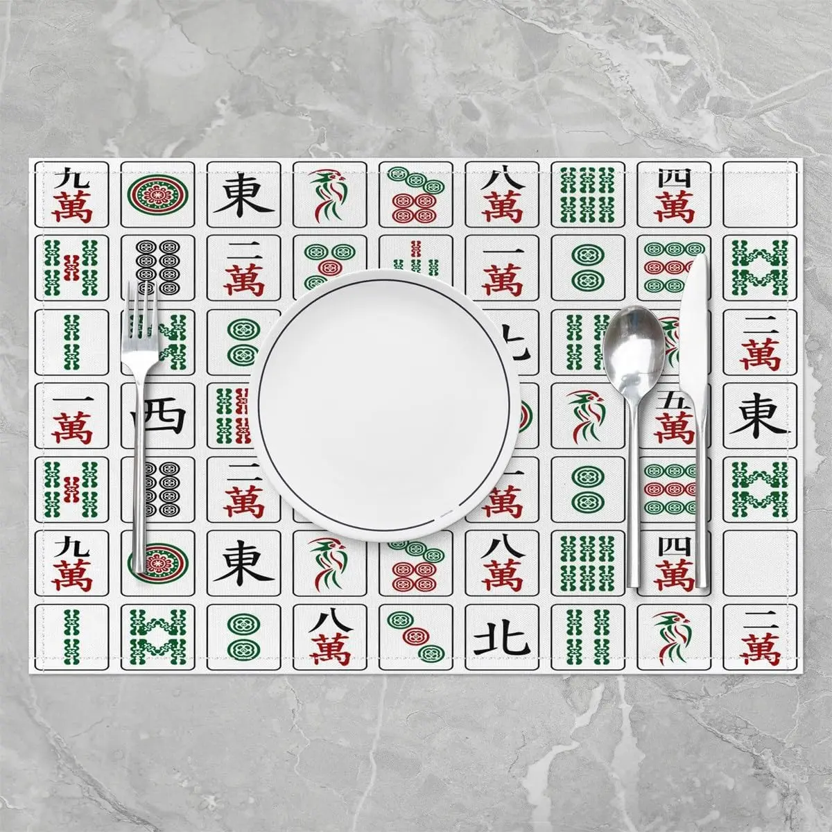 Chinese Game Placemats Set of  - Kids Outdoor Dining Set 评论和价格