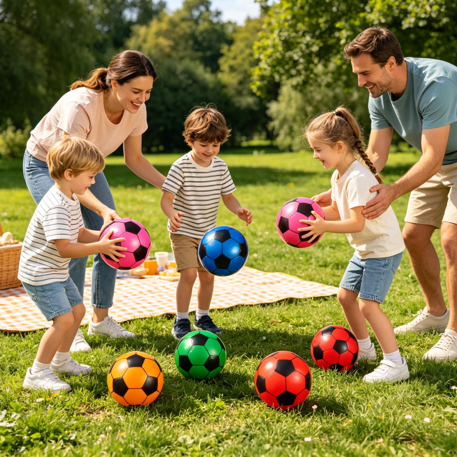 Soccer Ball Inflatable 6 Piece - Kids Outdoor Yard Toys 评论和价格
