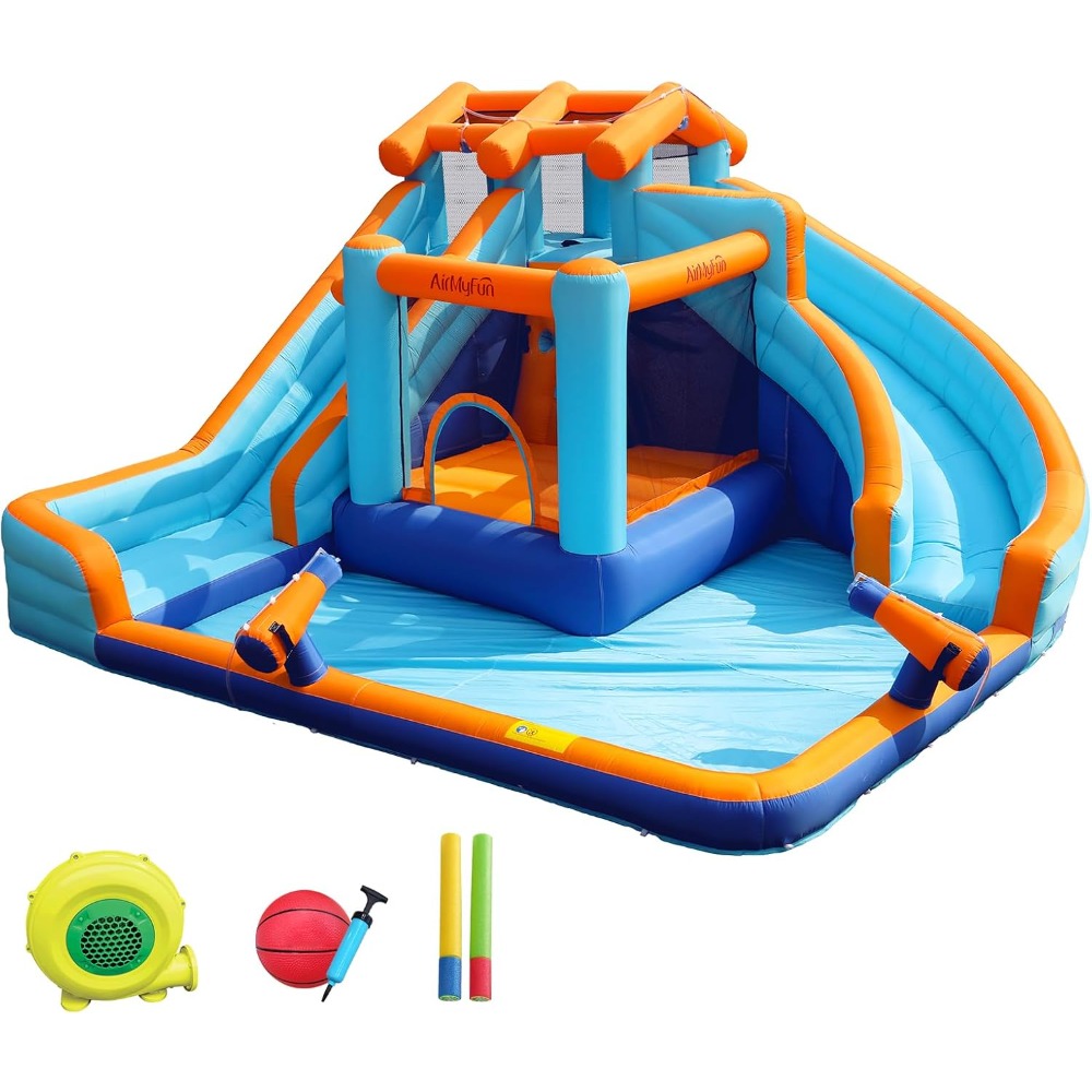 Large Water Slide Bounce House - Kids Outdoor Pool 评论和价格