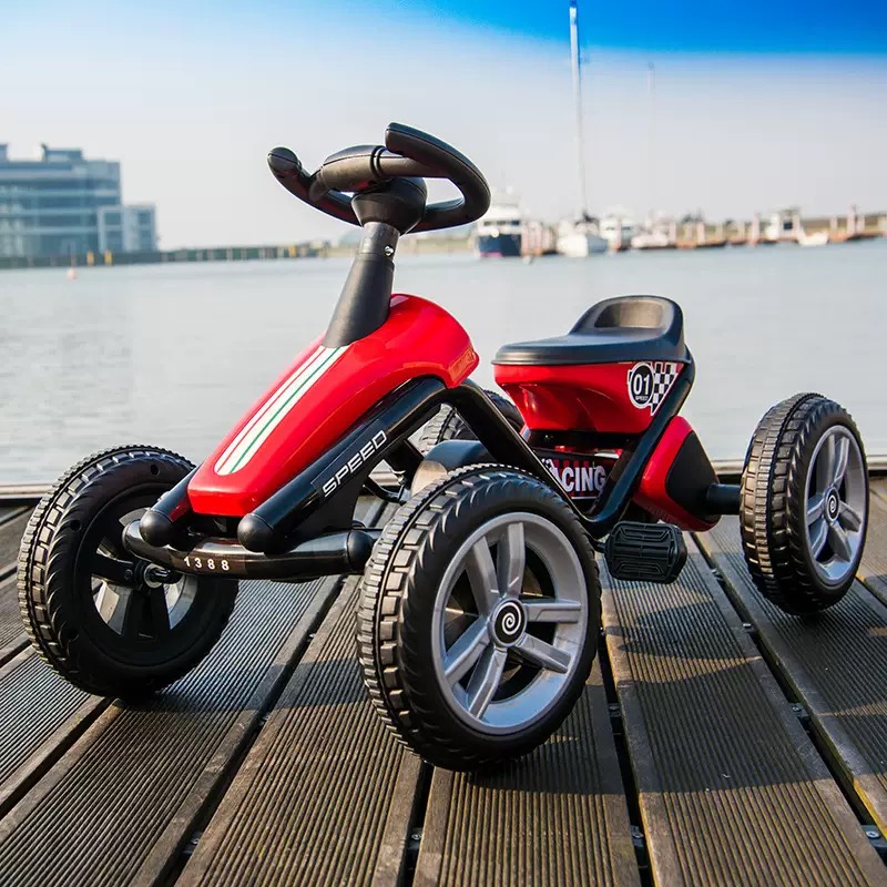 Kids Pedal Go Kart, Double Han - Kids Outdoor Ride On 评论和价格