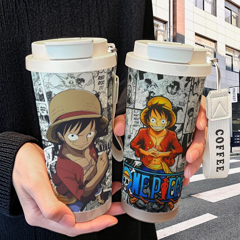 Anime One Piece Luffy Thermos  - Kids Outdoor Dining Set 评论和价格