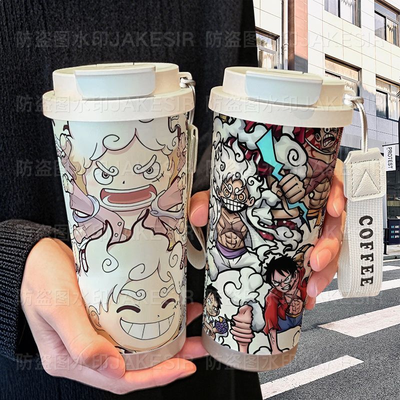 Anime One Piece Luffy Thermos  - Kids Outdoor Dining Set 评论和价格