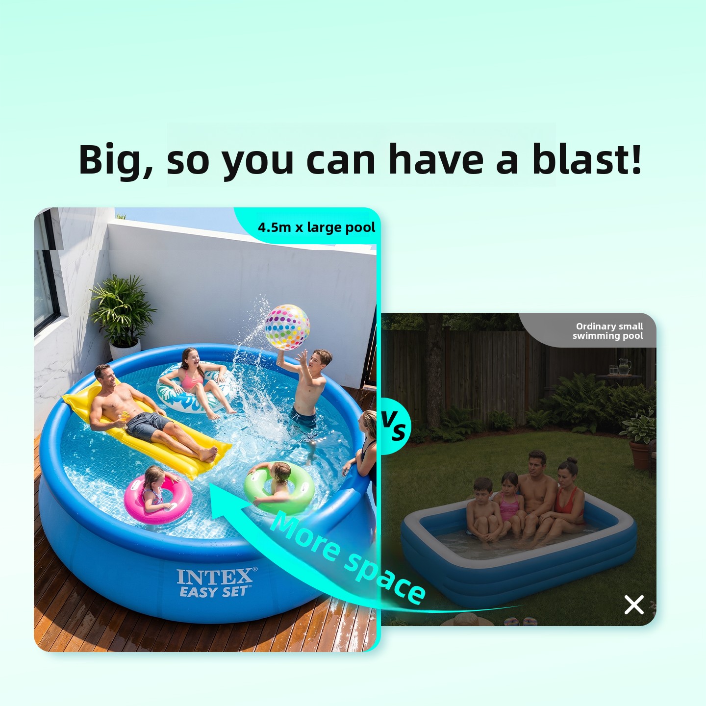 Oversized Inflatable Family Po - Kids Outdoor Pool 评论和价格