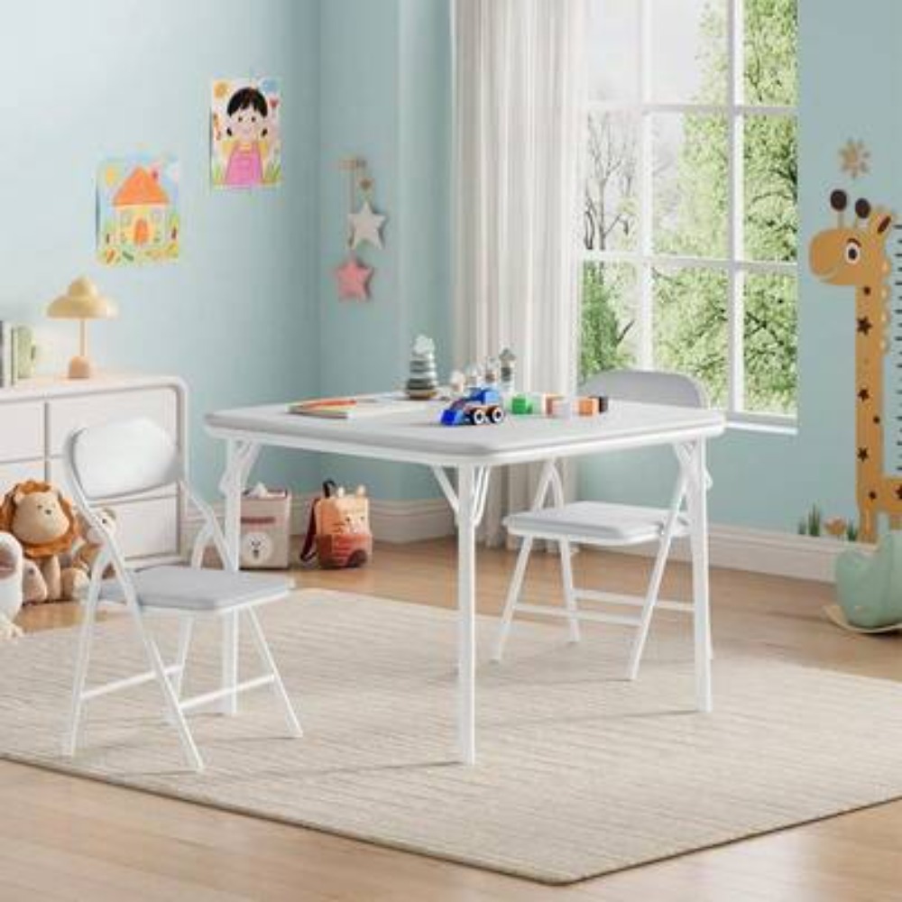 Folding Table and Chairs Set f - Kids Outdoor Dining Set 评论和价格