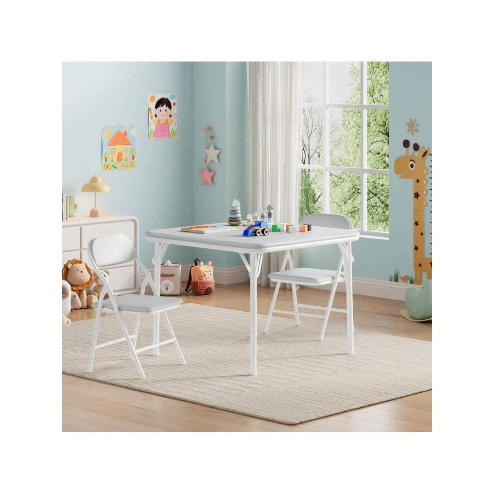 Folding Table and Chairs Set f - Kids Outdoor Dining Set 评论和价格