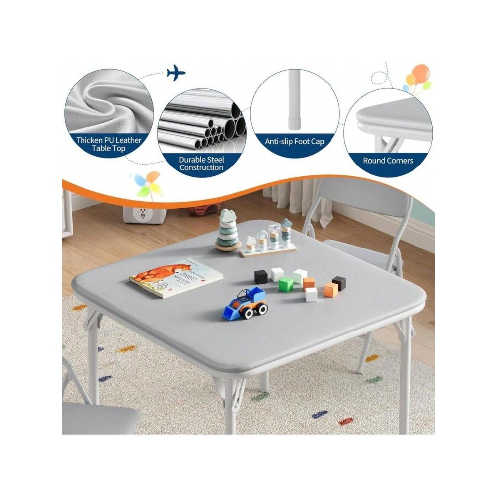 Folding Table and Chairs Set f - Kids Outdoor Dining Set 评论和价格